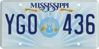 MS license plate YGO436