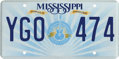 MS license plate YGO474