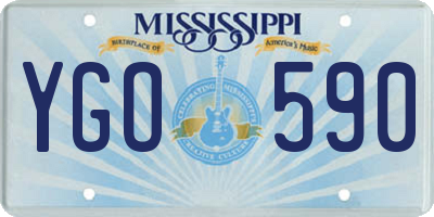 MS license plate YGO590