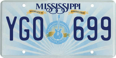 MS license plate YGO699