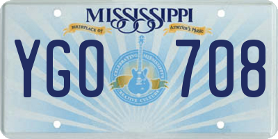 MS license plate YGO708