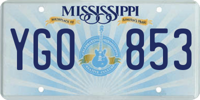 MS license plate YGO853
