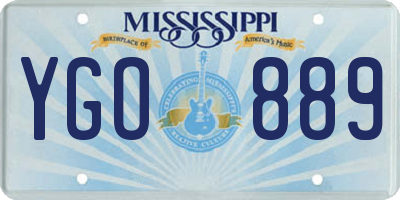 MS license plate YGO889