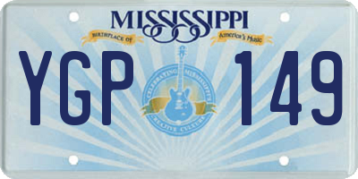 MS license plate YGP149
