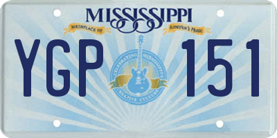 MS license plate YGP151