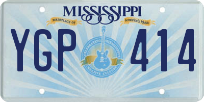 MS license plate YGP414