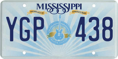 MS license plate YGP438