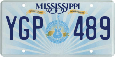 MS license plate YGP489