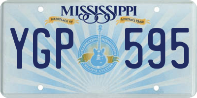 MS license plate YGP595