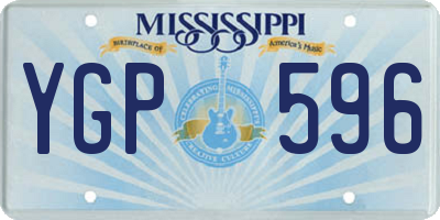MS license plate YGP596
