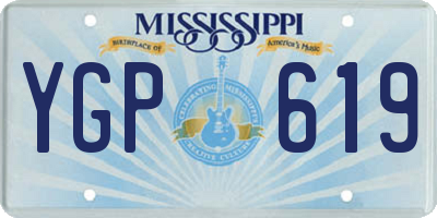 MS license plate YGP619