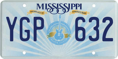 MS license plate YGP632