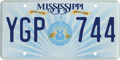 MS license plate YGP744