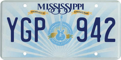 MS license plate YGP942