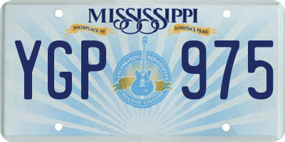 MS license plate YGP975