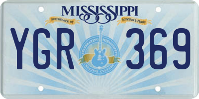 MS license plate YGR369