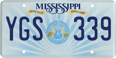 MS license plate YGS339
