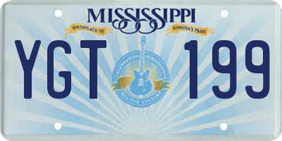 MS license plate YGT199