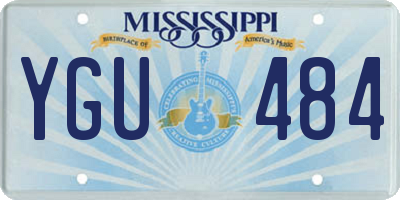 MS license plate YGU484