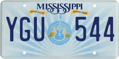 MS license plate YGU544