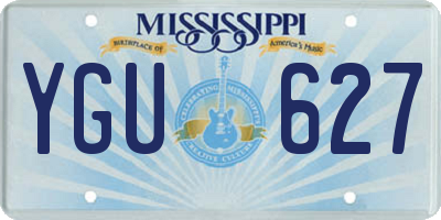 MS license plate YGU627
