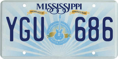 MS license plate YGU686
