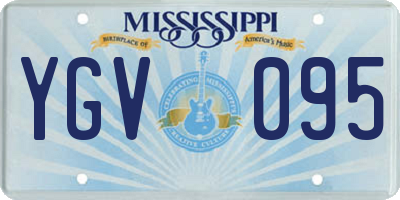 MS license plate YGV095