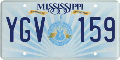 MS license plate YGV159