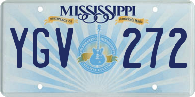 MS license plate YGV272