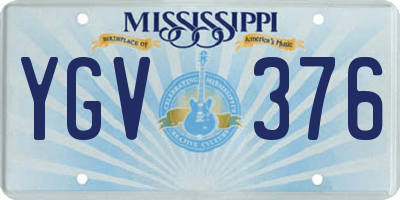 MS license plate YGV376