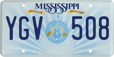 MS license plate YGV508