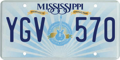 MS license plate YGV570