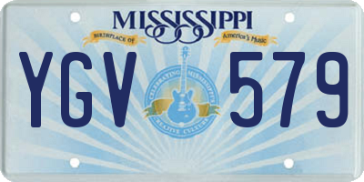 MS license plate YGV579
