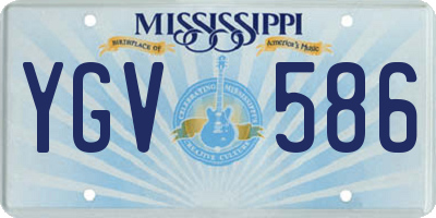 MS license plate YGV586