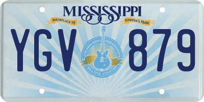 MS license plate YGV879