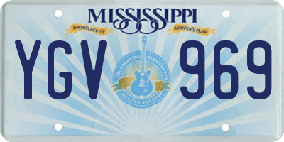 MS license plate YGV969