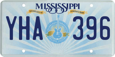 MS license plate YHA396