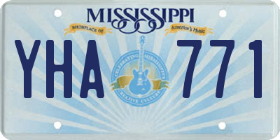 MS license plate YHA771