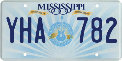 MS license plate YHA782