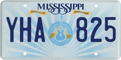 MS license plate YHA825
