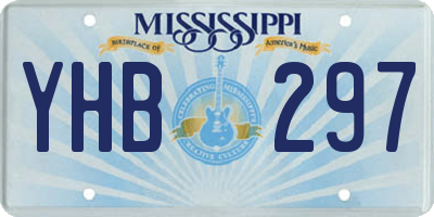 MS license plate YHB297