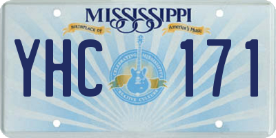 MS license plate YHC171