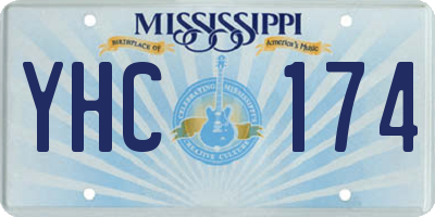MS license plate YHC174