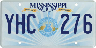 MS license plate YHC276