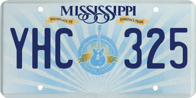 MS license plate YHC325