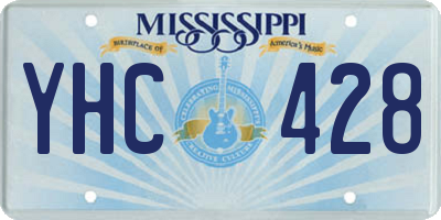 MS license plate YHC428