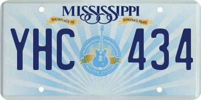 MS license plate YHC434