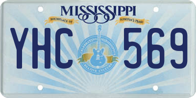 MS license plate YHC569