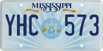 MS license plate YHC573