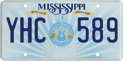 MS license plate YHC589